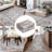 Neutral Area Rug 8X10 Living Room Rugs, Soft Vintage Distressed Large Area Rugs For Bedroom Retro Abstract Indoor Floor Carpet, Thin Non-Slip Farmhouse Rugs For Living Room Dining Room, Taupe-1395212962