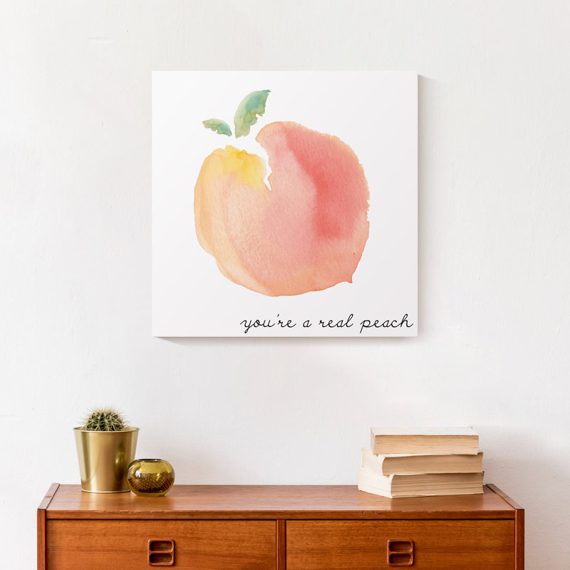 " Youre A Peach Script Canvas 2 "