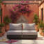 2-Piece Gray Aluminum Modular Armless Chairs For Pool Garden Balcony Porch (Set Of 2)