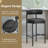 30" Faux Leather Upholstered Bar Stool with Curved Back and Metal Frame-992528421-992528420