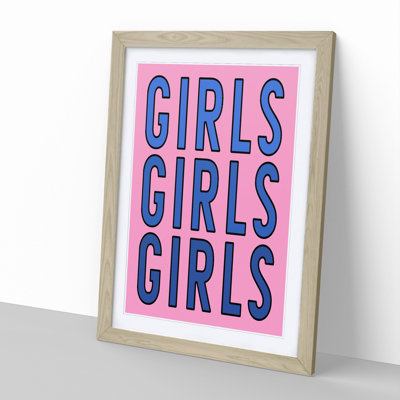 Girls - Picture Frame Typography