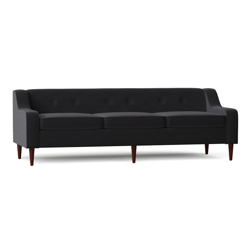 Flomaton Upholstered 88'' Sofa, Akiko Graphite Performance