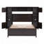 Lit en bois avec armoire et tablette tout-en-un-338939179