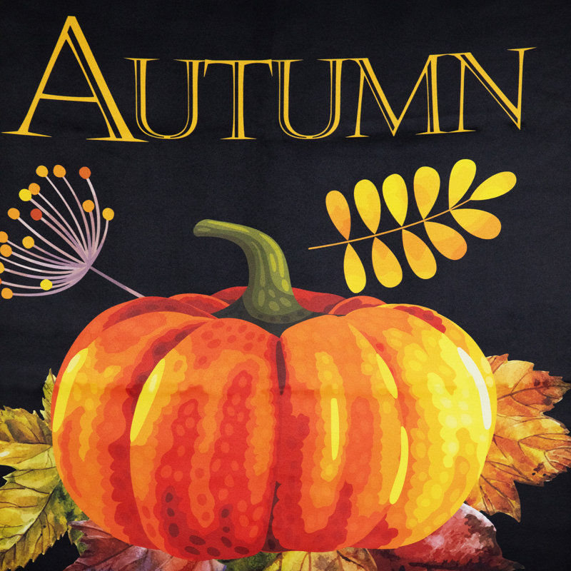 Drapeau extérieur du jardin «Autumn Blessings and Pumpkin», H 40 po x l 28 po