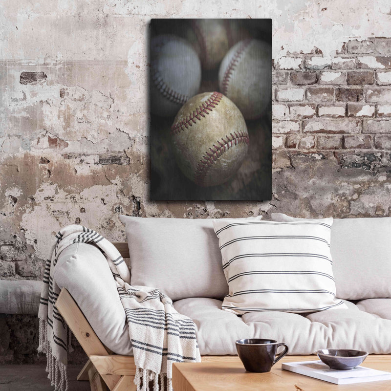 «Old Baseball» par Edward M. Fielding, H 36 po x l 24 po