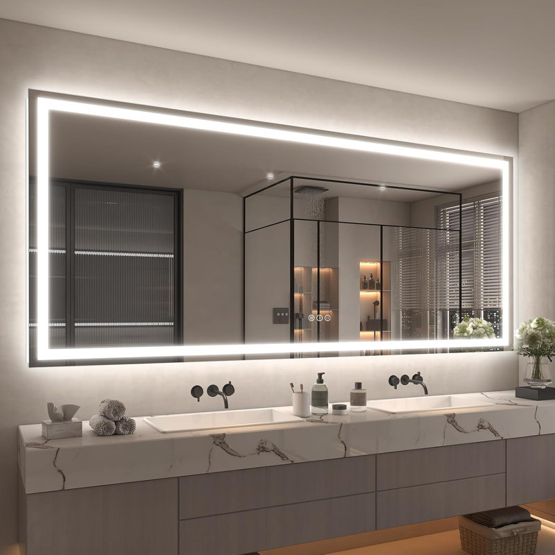 Miroir de salle de bain Lunara,  88 po x 38 po