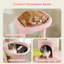Arbre à chat 59 po, grand arbre à chat pour grand chat, tour pour chat à plusieurs niveaux avec 3 bâtons de pompon amovibles, arbre à chat pour chat d'intérieur, condo pour chat avec grand hamac, poteau à griffes et 2 perchoirs-87073233