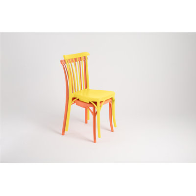 Guthfast Slat Back Resin Stacking Side Chair