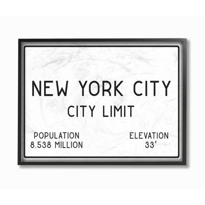 «NYC City» par Daphne Polselli, reproduction d'art textuel sur toile