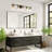 5-Light Bathroom Light Fixtures, 38Inch Black Gold Modern Vanity Lights With Clear Glass Shade, Bathroom Wall Lamp For Mirror Kitchen Living Room Hallway Bedroom-887115430