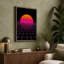 Neon Horizon Retro - Wrapped Canvas-2084753223-2084753337