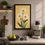 Golden Daisy Trio Botanical - Wrapped Canvas-1804659460-1804659461