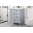 Bathroom Vanity With Sink, Bathroom Cabinet With Door & Drawers, Solid Wood Legs & Mdf Board, Adiustable Foot Pads, Grey