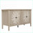 Cabinets with Storage, Walnut Brown Sideboard Buffet with 4 Doors &amp; Adjustable Shelves | Contemporary | Particle Board+MDF-1783815528