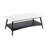 Mid-Century Inspired Coffee Table, Solid Wood & , Two Tone, And Black, Assembly Required With Extra Shelf Storage Practicality Modern Table Frame, Surface, Tone Contrast, Utility-1881327713