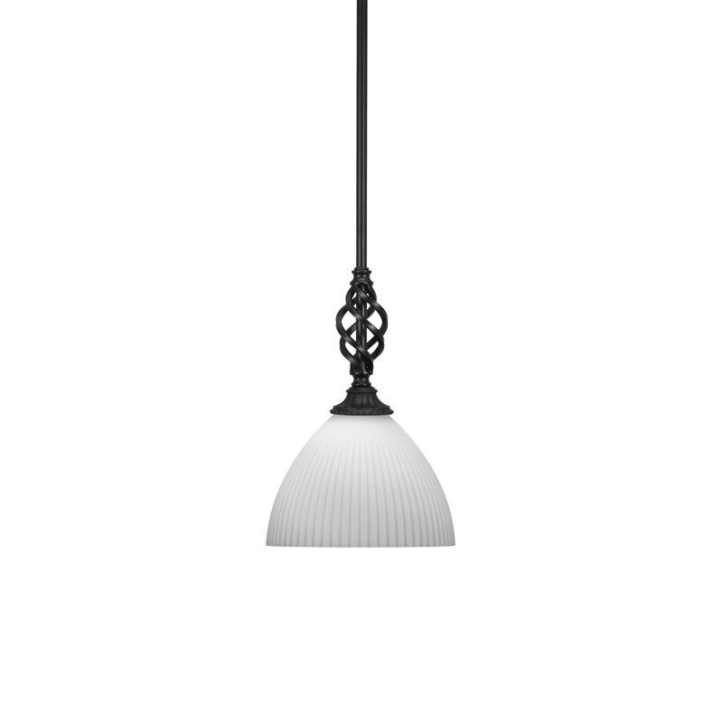 Mini-luminaire suspendu Eleganté, H 13,5 po x l 10,75 po x P 10,75 po