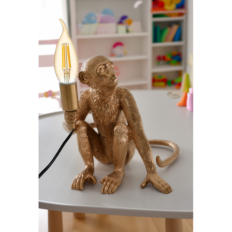 Golden Monkey Sitting Table Lamp