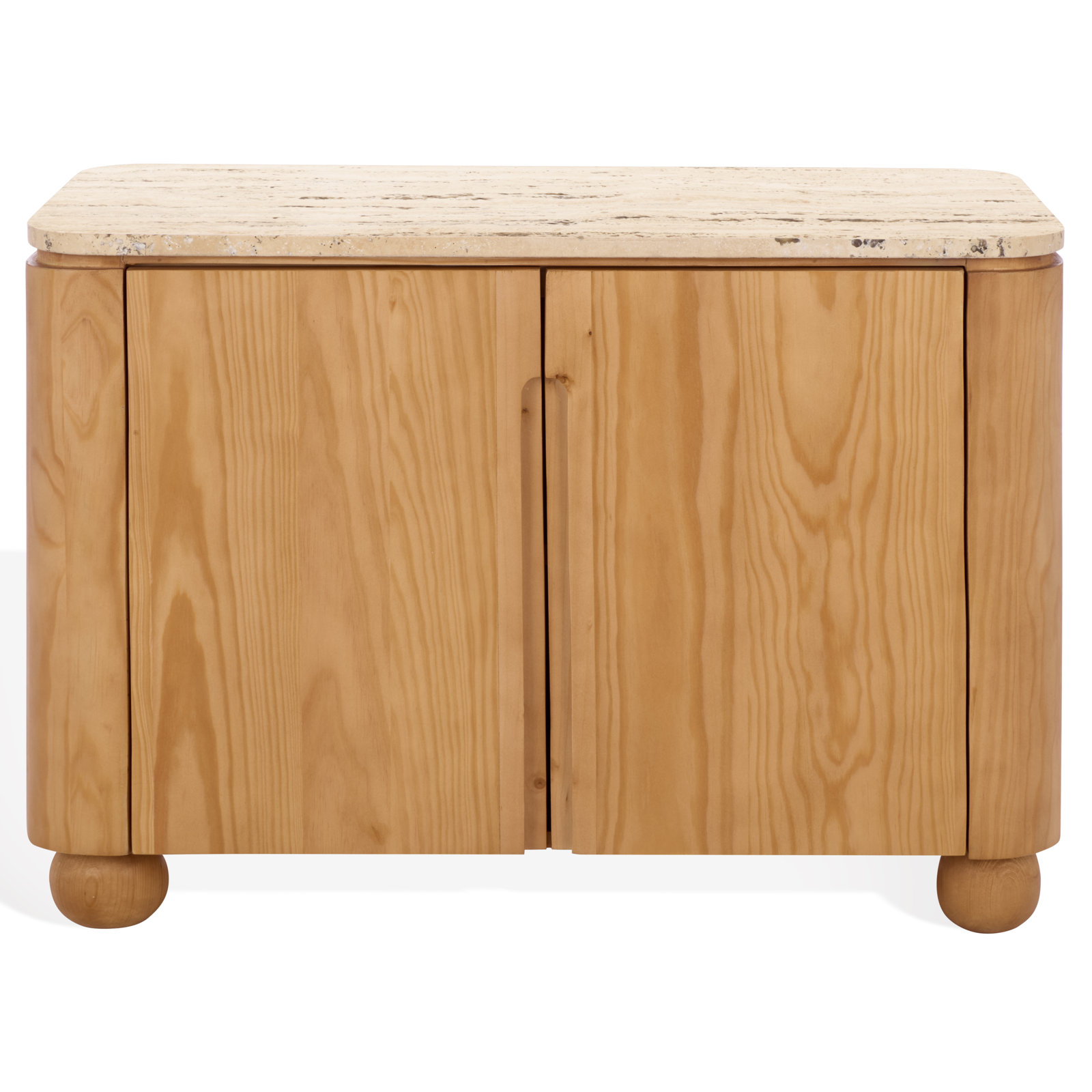 Stone Accent Cabinet