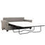 Lit convertible gris avec accessoires de salon essentiels, canapé de style contemporain, confort en mousse