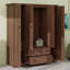 Armoire penderie 4 portes avec 2 tiroirs-1038355577