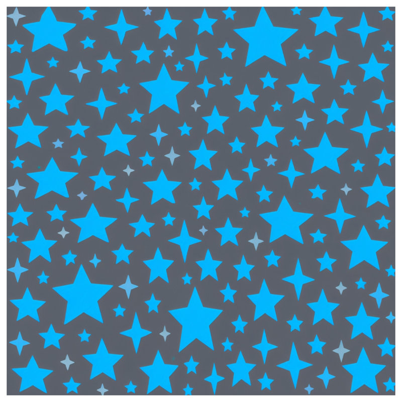Housses de couette à motif d'étoile bleue, Twin
