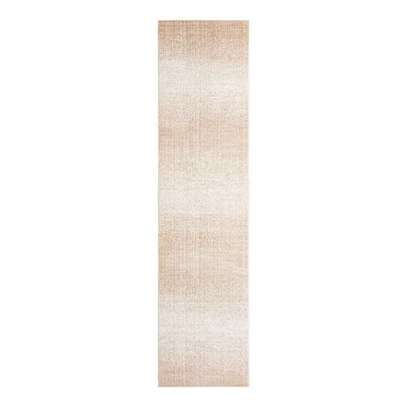 Hulsey Striped Ivory Area Rug, Runner 3'1" x 13'1"
