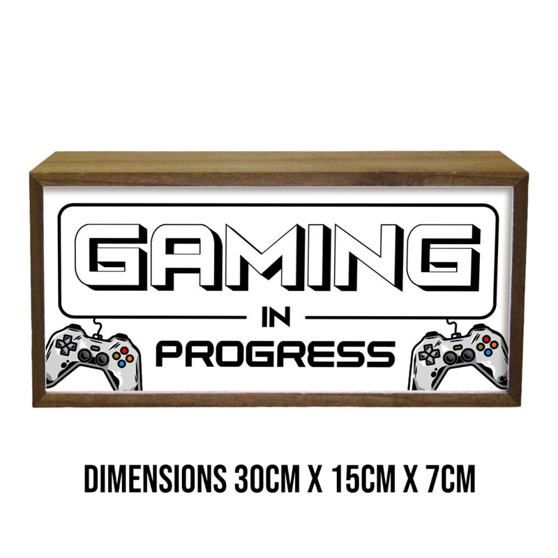 Treport Kids Gaming In Progress 15" LED Sign