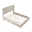 Structure de lit plateforme en bois massif avec tête de lit, aucun sommier nécessaire, conception sur pied, assemblage facile-149119575-149119573