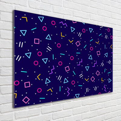 Geometric Background - Unframed Art Prints on Glass