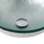 Lavabo vasque de salle de bain en verre trempé de 15,08 po x 15,08 po x 5,37 po Artistic