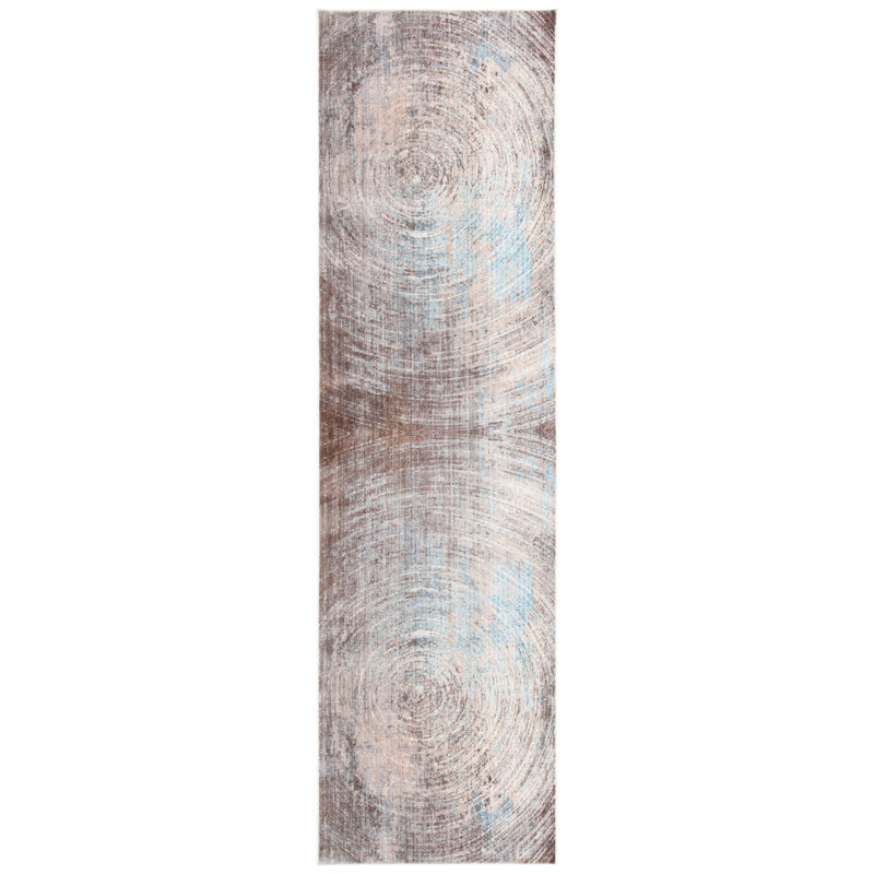 Vintage Persian Performance Abstract Rug, Runner 2'2" x 8'