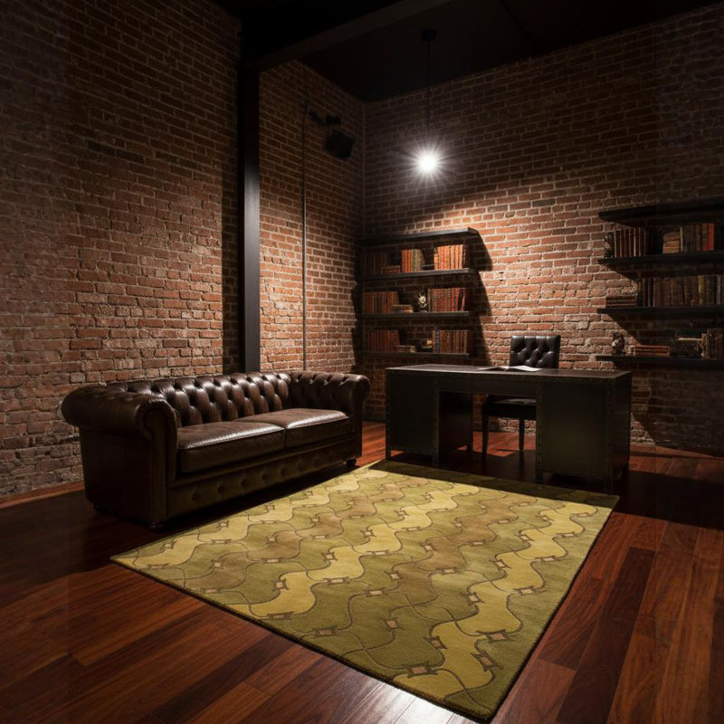 Aadi Brown/Tan Area Rug, Rectangle 7'9" x 10'6"