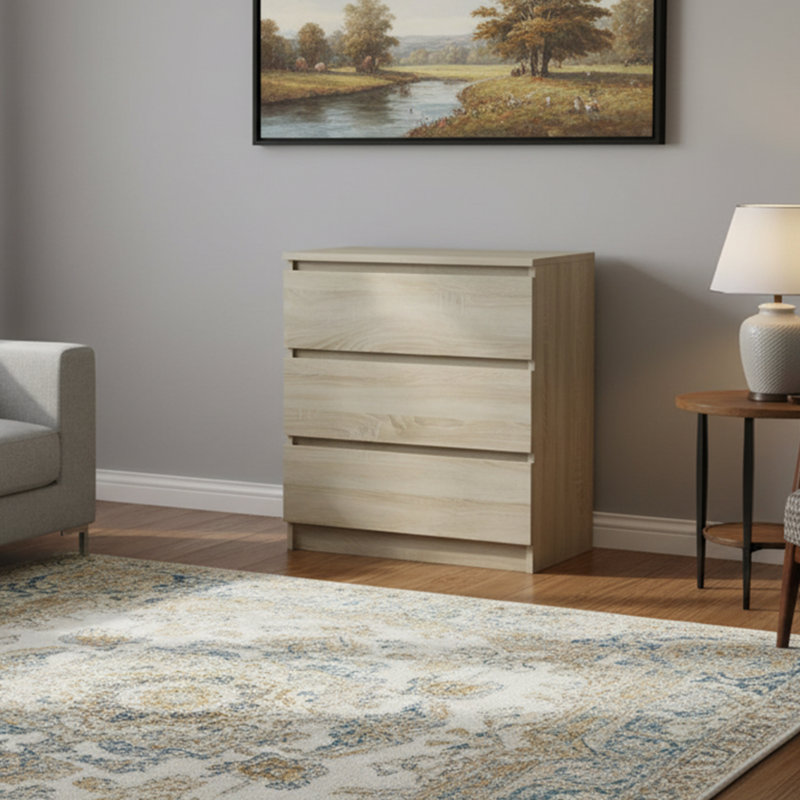 70 cm W Chest of 3 Drawers, Sonama