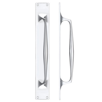 Cast Brass Pull Handle with Backplate