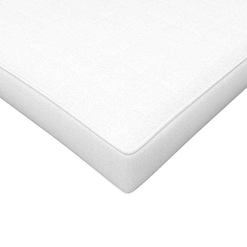 Coussin de chaise d'extérieur avec tissu Sunbrella, 21 po x 78 po, Canvas White