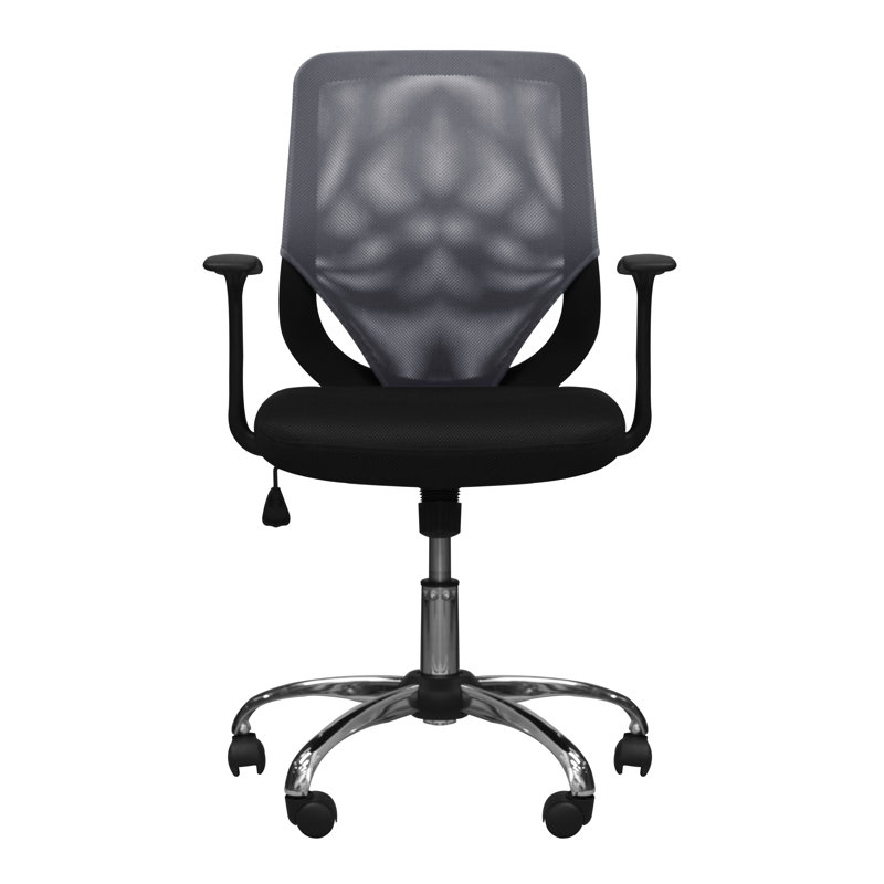 Grey Mid-Back Mesh Office Chair