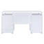 Bureau d'ordinateur blanc avec armoire et 2 tiroirs de rangement | Idée de cadeau-810137913