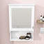 Armoire de rangement murale avec miroir-1653466063