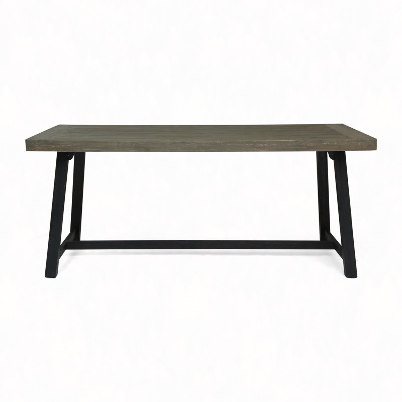 Table de salle à manger d'extérieur en bois d'acacia