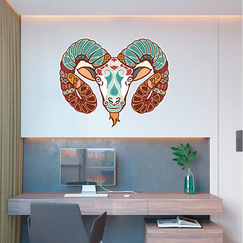 Animals Wall Decal, 33" H x 36" W 