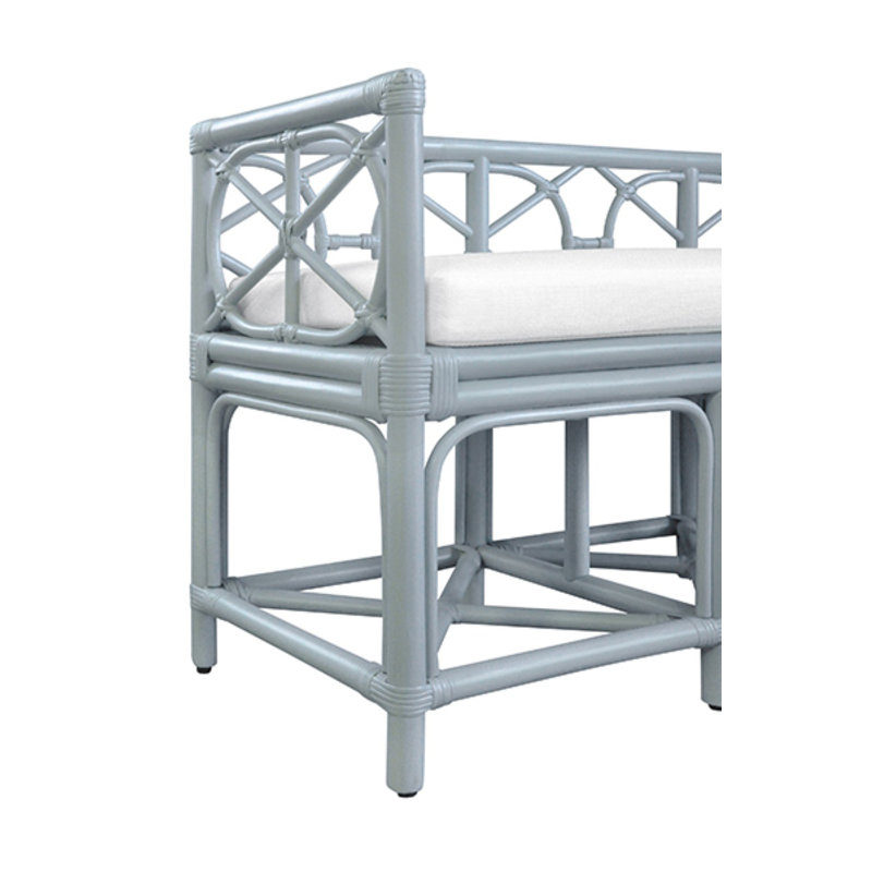 Ferguson Upholstered Bench, Light Blue