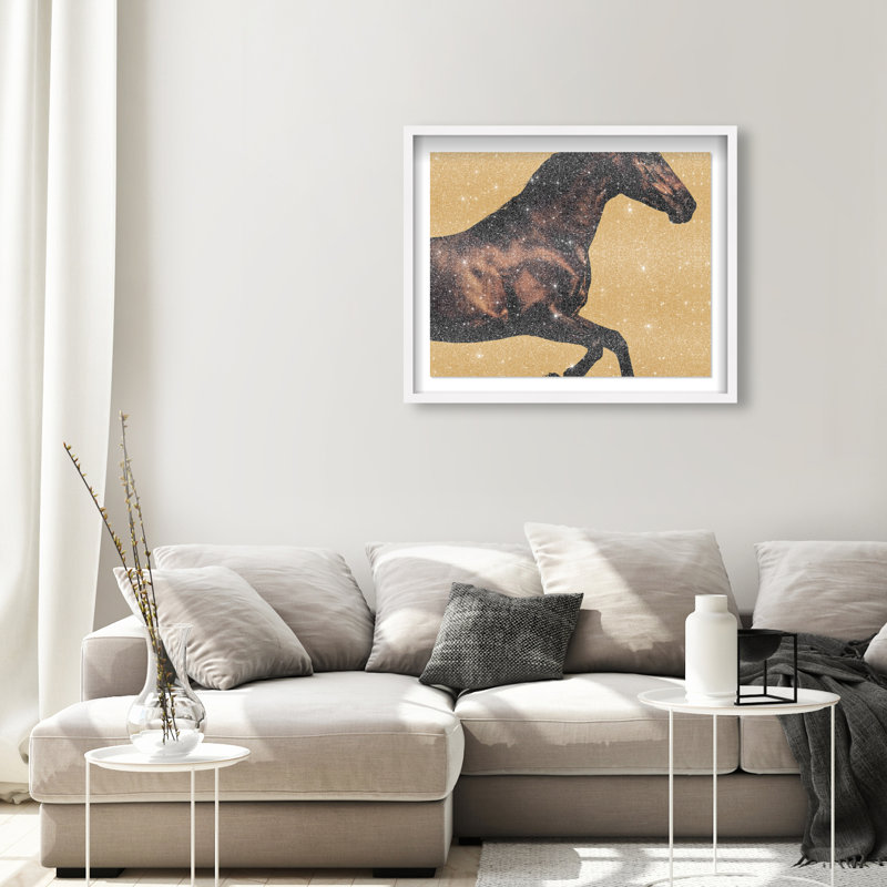 Hue Equine II Framed Graphic Art, 25.5"H x 31.5"W, White Shadowbox