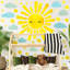 Adhésif décoratif grand soleil 65 pièces