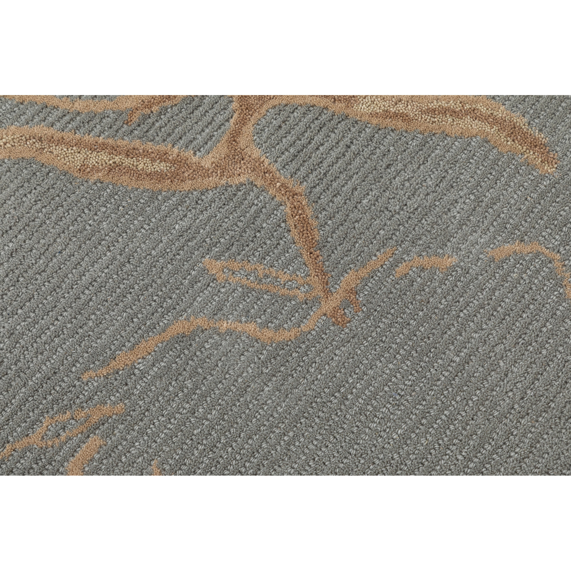Ada Hand-Tufted Wool Abstract Area Rug, Rectangle 7'9" x 9'9", Blue