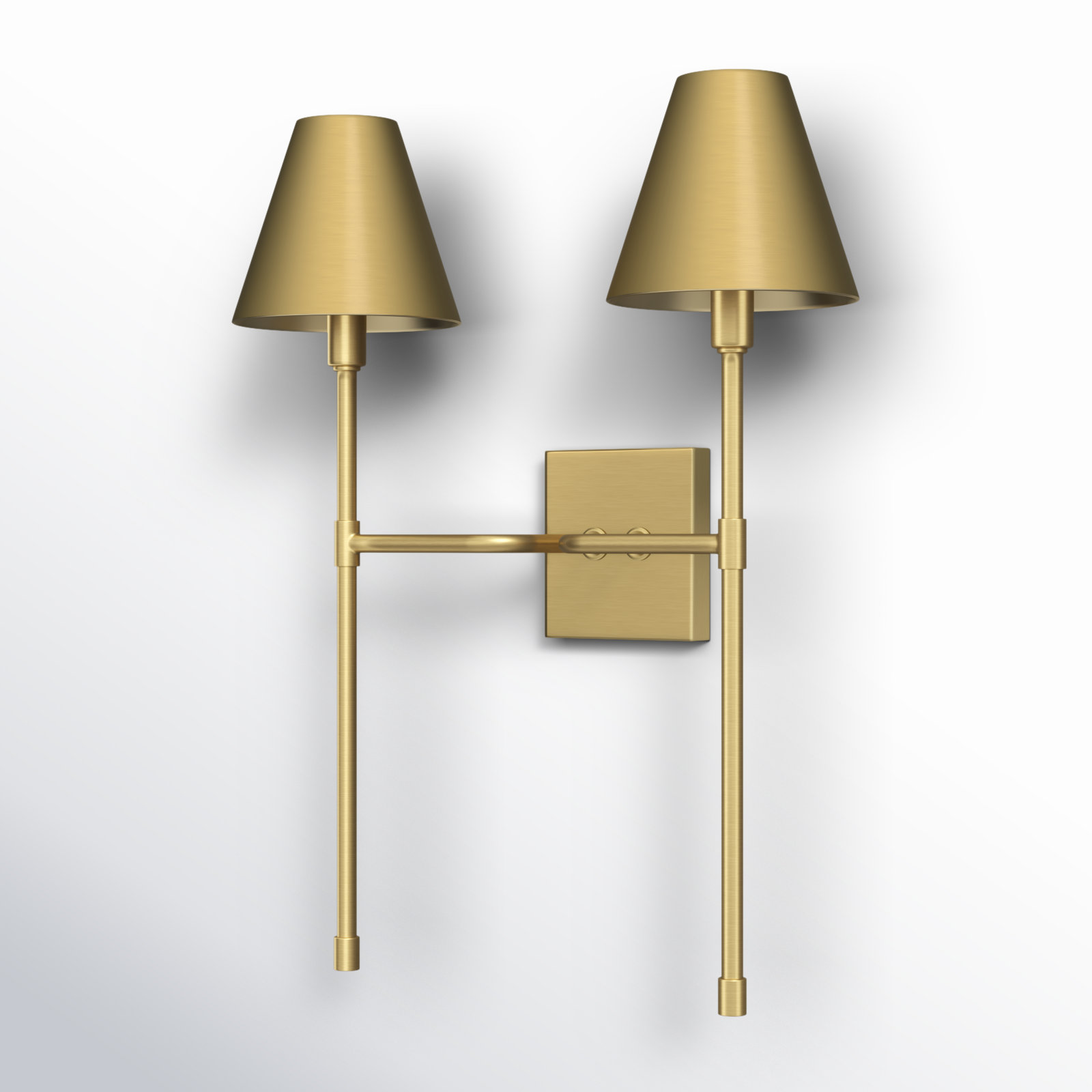 Keirn 2-Light Wallchiere, Brown