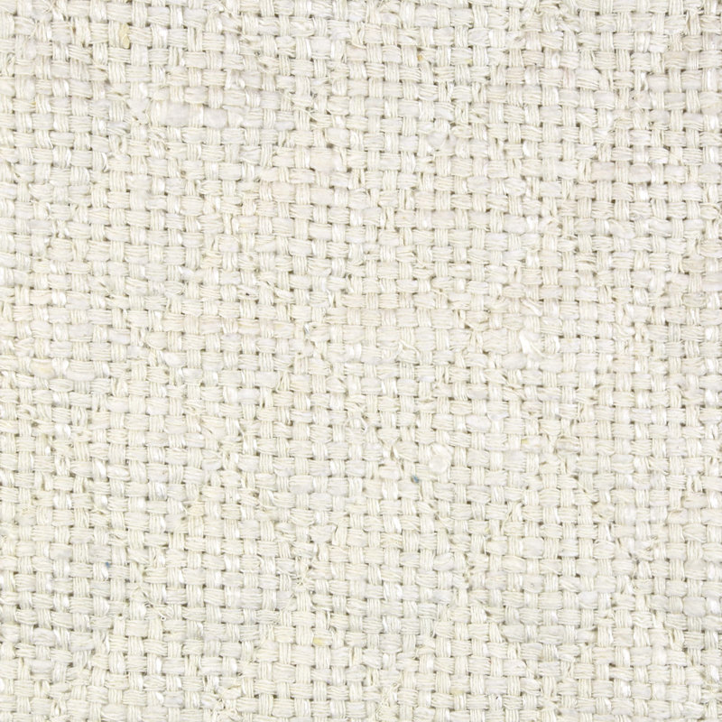Quilted Silk Basketweave Pillow, Ivory, Square 26"