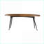 Table basse ovale en bois d'acacia avec cadre en fer pour le salon, design intemporel polyvalent, 39 x 26 x 16 pouces