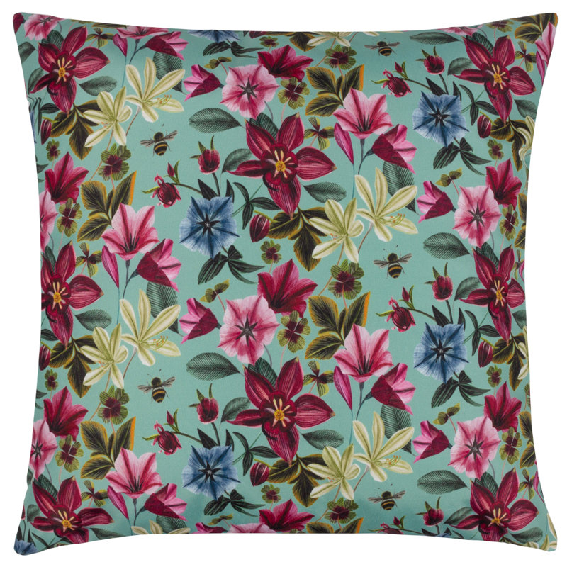 Midnight Garden Bird Polyester Filled Outdoor Cushion