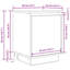 Daphane 38cm W Manufactured Wood Bedside Table-946608614