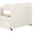 Upholstered Daybed Sofa Bed Twin Size With Trundle Bed And Wood Slat-496924799